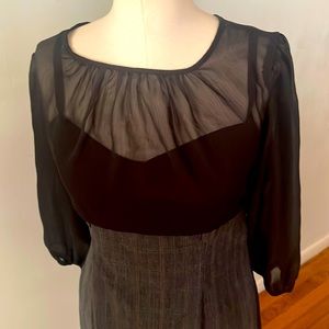 Black dress with grey bottom